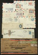 909 UNITED STATES: 9 Covers / Cards Used Between 1889 And 1948, Including 6 First Flights, Some With Defects, 4 Or 5 Of  - Poststempel