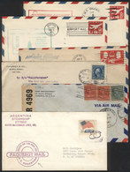 917 UNITED STATES: 6 Covers Posted Between 1914 And 1964, Including 3 Interesting Flights, VF Quality! - Poststempel