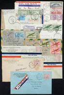 920 UNITED STATES: 9 Covers Sent To Brazil Between 1935 And 1946 With Interesting Postages, Some Censored, General Quali - Marcofilie