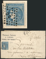 936 FRANCE: Entire Letter Sent From Cahors To Agen On 30/JA/1871 Franked With 20c., Very Nice And Attractive! - Altri & Non Classificati