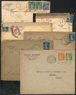 938 FRANCE: 6 Covers Used Between 1886 And 1937, Some With Minor Defects, Low Start - Sonstige & Ohne Zuordnung