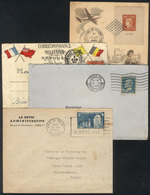 942 FRANCE: 4 Covers/cards Used Between 1916/1951, VF General Quality! - Otros & Sin Clasificación