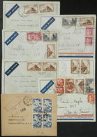 952 FRANCE: 7 Airmail Covers Sent To Brazil Between 1933 And 1945, Nice Postages, Good Opportunity! - Sonstige & Ohne Zuordnung