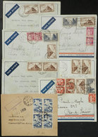 952 FRANCE: 7 Airmail Covers Sent To Brazil Between 1933 And 1945, Nice Postages, Good Opportunity! - Otros & Sin Clasificación