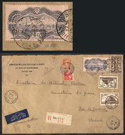 957 FRANCE: Registered Airmail Cover Sent From Neully S/Seine To Rio De Janeiro On 12/JUN/1937 With Spectacular Franking - Sonstige & Ohne Zuordnung