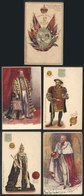 1008 GREAT BRITAIN: ROYALTY: 5 Old Cards, One Embossed, One Used In 1902, Fine To VF Quality - Andere & Zonder Classificatie