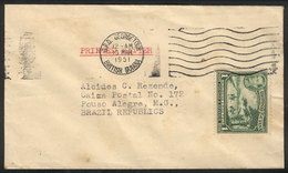 1019 BRITISH GUIANA: Cover With Printed Matter Sent From Georgetown To Brazil On 13/MAR/1951 Franked With 1c., Rare Dest - Guayana Británica (...-1966)