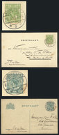 1022 NETHERLANDS: 2 Cards Used On 16/JA And 17/MAR/1918 (the Latter Is A Postal Stationery), VF Quality! - Otros & Sin Clasificación