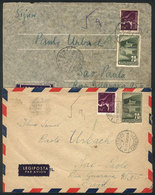 1031 HUNGARY: 2 Airmail Covers Sent To Brazil In 1948/9! - Altri & Non Classificati