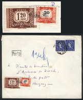 1033 HUNGARY: Modern Cover Sent From England To Budapest, With Hungarian Postage DUE Stamps, VF Quality! - Sonstige & Ohne Zuordnung