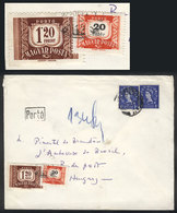 1033 HUNGARY: Modern Cover Sent From England To Budapest, With Hungarian Postage DUE Stamps, VF Quality! - Andere & Zonder Classificatie