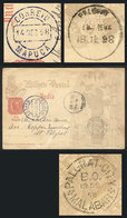 1040 PORTUGUESE INDIA: 1/4t. Postal Card Sent From MAPUÇÁ To Palghat On 14/DE/1898, Nice Cancels! - Portuguese India