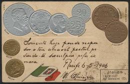 1064 ITALY: Old Gold And Silver Coins, Used In Brazil In 1906, VF! - Other & Unclassified