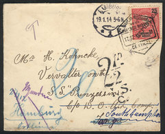 1078 LOURENZO MARQUES: Cover Franked By Sc.82, Sent To Tonga On 17/DE/1913 And Then Forwarded To Hamburg, With Several P - Lourenco Marques