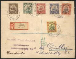 1082 MARIANAS (GERMAN COLONY): Registered Cover Sent From SEIPAN To Dublin On 12/JUL/1905, With Dresden And London Trans - Isole Marianne