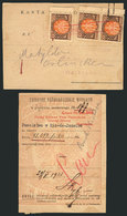 1108 POLAND: Interesting Receipt Of 29/MAY/1923 With Stamps Affixed On Back, VF Quality! - Other & Unclassified