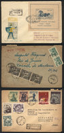 1112 POLAND: 3 Covers Used Between 1953 And 1958, Nice Postages, With Minor Faults But Handsome And Interesting! - Andere & Zonder Classificatie