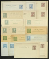 1115 PORTUGAL: 18 Old Lettercards, Several With Paid Reply, Unused, Very Fine Quality! - Interi Postali