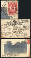 1133 RUSSIA: Postcard Sent To Portugal On 17/AU/1900, With Many Interesting Cancels, VF Quality! - Otros & Sin Clasificación