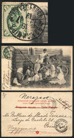 1141 RUSSIA: Rural Types, Family, Women And Children, Sent To Portugal In AP/1907, VF Quality - Rusia