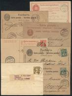 1161 SWITZERLAND: 7 Postal Stationeries (6 Postal Cards + 1 Wrapper) Used Between 1872 And 1910, Interesting, VF Quality - Otros & Sin Clasificación