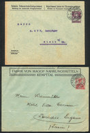 1165 SWITZERLAND: 2 Interesting Postal Stationeries Used In 1911 And 1918, Minor Defects On Reverse, Good Fronts! - Otros & Sin Clasificación