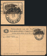 1166 SWITZERLAND: Circa 1916: Military Franchise Card With FELDPOST Stamp (military Postal Truck), Very Nice! - Other & Unclassified