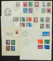 1193 SUITZERLAND: 7 FDC Covers And Cards Of 1948 To 1957, The General Quality Is Very Fine, Very Thematic! - Altri & Non Classificati
