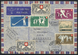 1195 SWITZERLAND: Airmail Cover Sent From Zürich To Djibouti On 13/AP/1951, Very Nice Postage! - Sonstige & Ohne Zuordnung