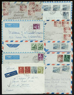 1197 SUITZERLAND: 22 Airmail Covers Sent To Brazil Between 1956 And 1959 With Attractive And Varied Postages, The Genera - Other & Unclassified