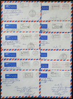 1200 SWITZERLAND: 35 Covers Sent To Portugal Between 1986 And 1990, All Franked With FRAMA Labels, VF Quality! - Otros & Sin Clasificación