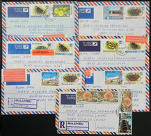 1202 SWAZILAND: 25 Modern Covers Sent To Portugal With Very Nice And Thematic Commemorative Postages, Several Registered - Swaziland (1968-...)