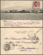 1204 TURKEY: Postcard (Smyrne: Les Quais - Vue Prise De La Mer) Franked With Stamp Of German Levant Of 20Pa., Sent To Br - Altri & Non Classificati