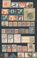 1209 WORLDWIDE: Very Interesting Group Of Old Stamps, Including Some Classics (1p. Black Of Great Britain And 1 Triangul - Altri & Non Classificati