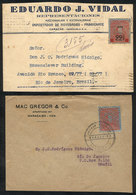 1227 VENEZUELA: 2 Covers Sent To Brazil In 1934, Nice Postages, One With Interesting Postage Of MACAIBO! - Venezuela