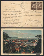 1229 YUGOSLAVIA: Postcard With View Of Ljubljana Sent To Brazil On 7/DE/1921, VF Quality! - Other & Unclassified