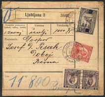1231 YUGOSLAVIA: Despatch Note Sent From Ljubljana To Doboj On 20/NO/1923, Interesting! - Otros & Sin Clasificación