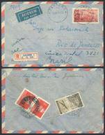 1232 YUGOSLAVIA: Registered Aerogram (with Additional Postage On Reverse) Sent From Zagreb To Brazil On 6/DE/1949, VF! - Altri & Non Classificati