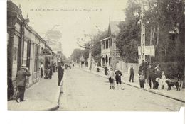 Cpa Arcachon Boulevard De La Plage - Arcachon