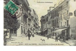 Cpa Aix Les Bains Rue Centrale - Reims