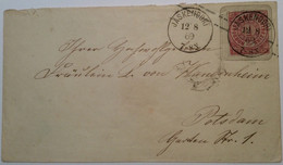 NDP 1868: 1 Gr Ganzsache Brief Preußen 6 Pfg JÄSKENDORF STPL RR !  (Polen Mohrungen Königsberg Poland Cover - Ganzsachen