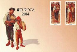 MALTA - EUROPA 2014-TEMA ANUAL " INSTRUMENTOS MUSICALES NACIONALES"- POSTAL CARD Nº 36  -  EUROPA 2014 - MINT - 2014