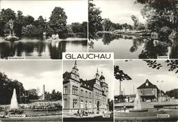 41239222 Glauchau Stausee, Post, Bahnhof, Schillerplatz Glauchau - Glauchau