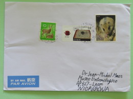 Japan 2016 Cover To Nicaragua - Rat Tea Deer - Lettres & Documents