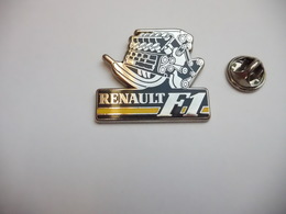 Superbe Big Pin's En Zamac , Auto Renault , Moteur F1 , Formule 1 , Non Signé - Renault