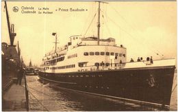 Carte Postale Ancienne De PAQUEBOT-OSTENDE LA MALLE-PRINCE BAUDOIN - Dampfer