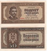 SERBIA   50  Dinara    P29  (  1942 )  UNC. - Servië