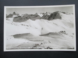 Österreich Echtfoto  Ca. 1920er Jahre Edmund Probst Haus Am Nebelhorn 2224m. Blick Auf Hochvogel 2589m Und Schneeck - Arrampicata