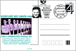 Czech Republic (98-08) - Czech Olympic Winner Gymnastic Olympic Games 1948 - Postcard - Ete 1948: Londres