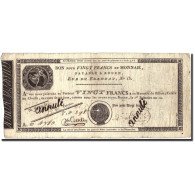 France, 20 Francs, An 12 (1804), B+, KM:S245b - Assignats